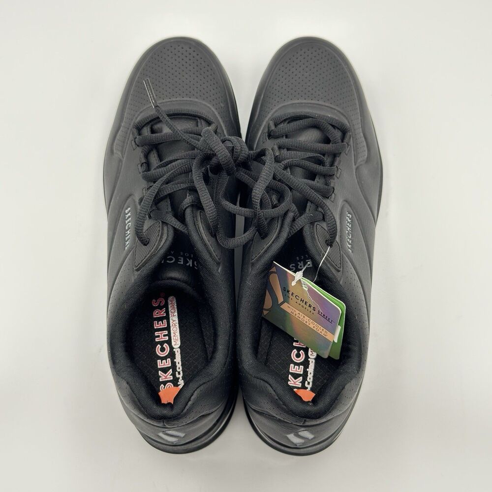 Skechers Womens Vegan Uno 2 Air Around You Black Walking Shoes Size 9.5 - Picture 6 of 12